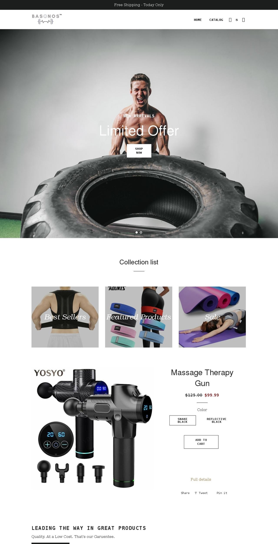 basonos.com shopify website screenshot