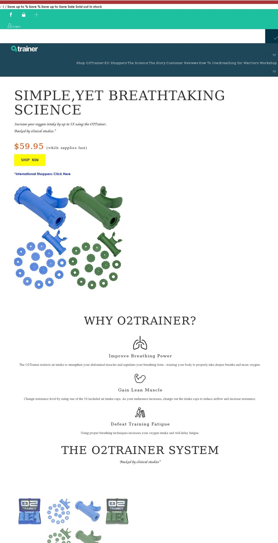 basruttenlungtrainer.com shopify website screenshot