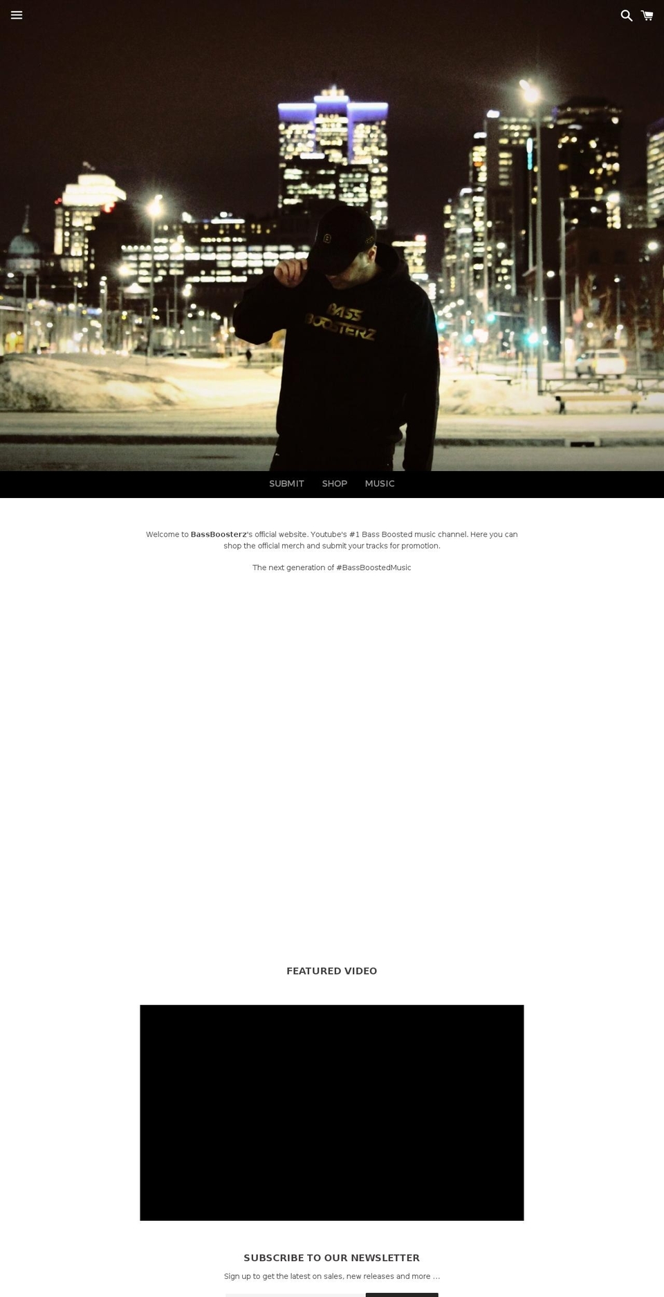 bassboosterz.com shopify website screenshot