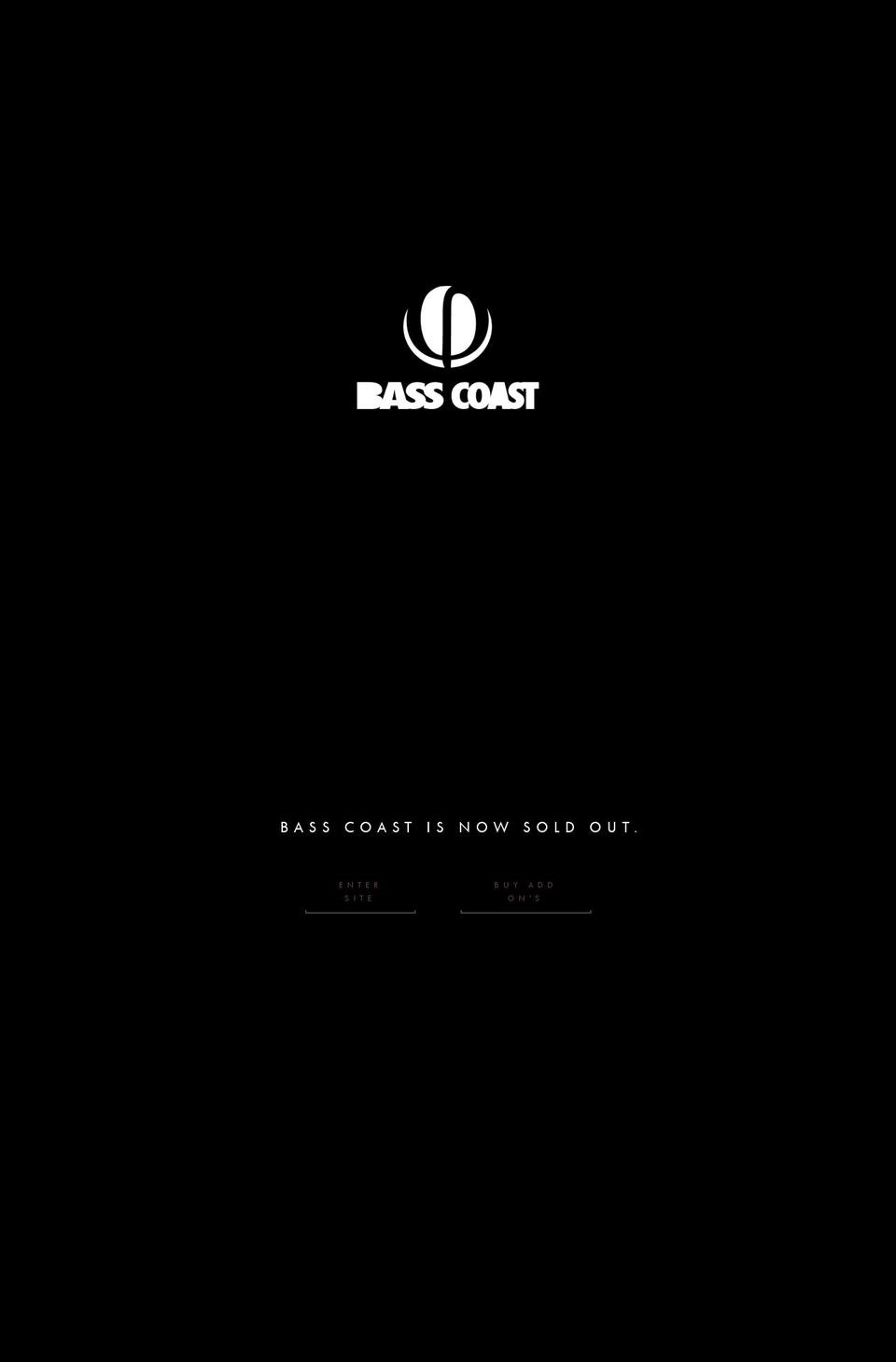 basscoast.ca shopify website screenshot