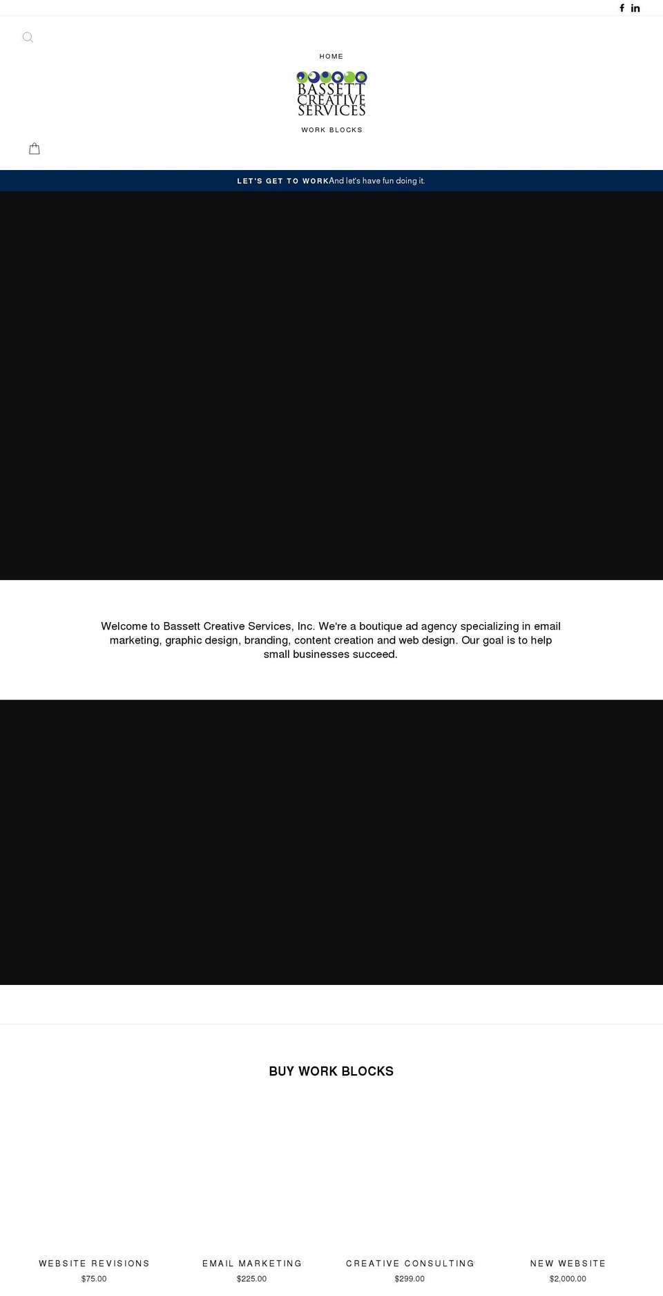 bassettcreativeservices.com shopify website screenshot