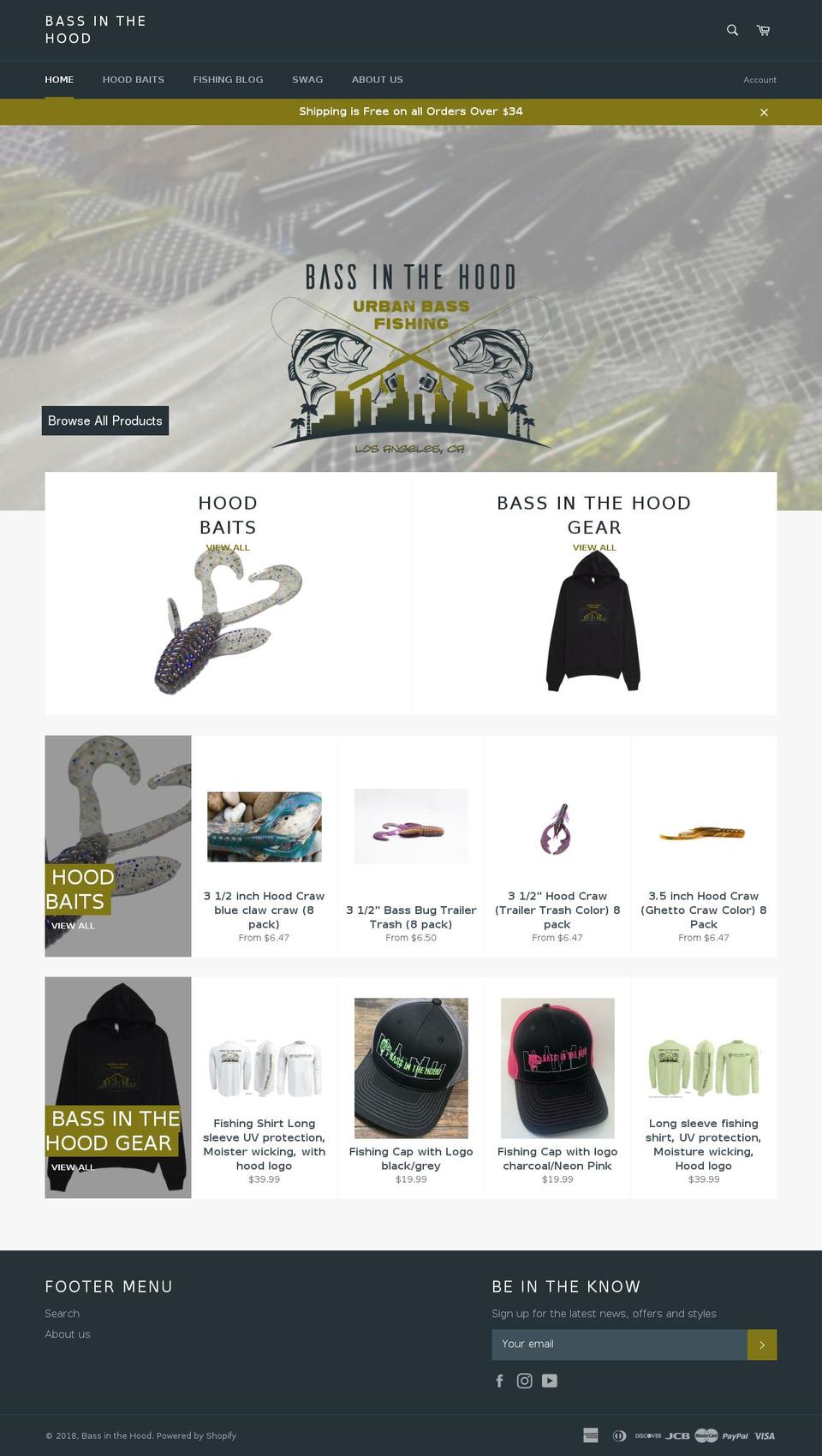 bassinthehood.com shopify website screenshot