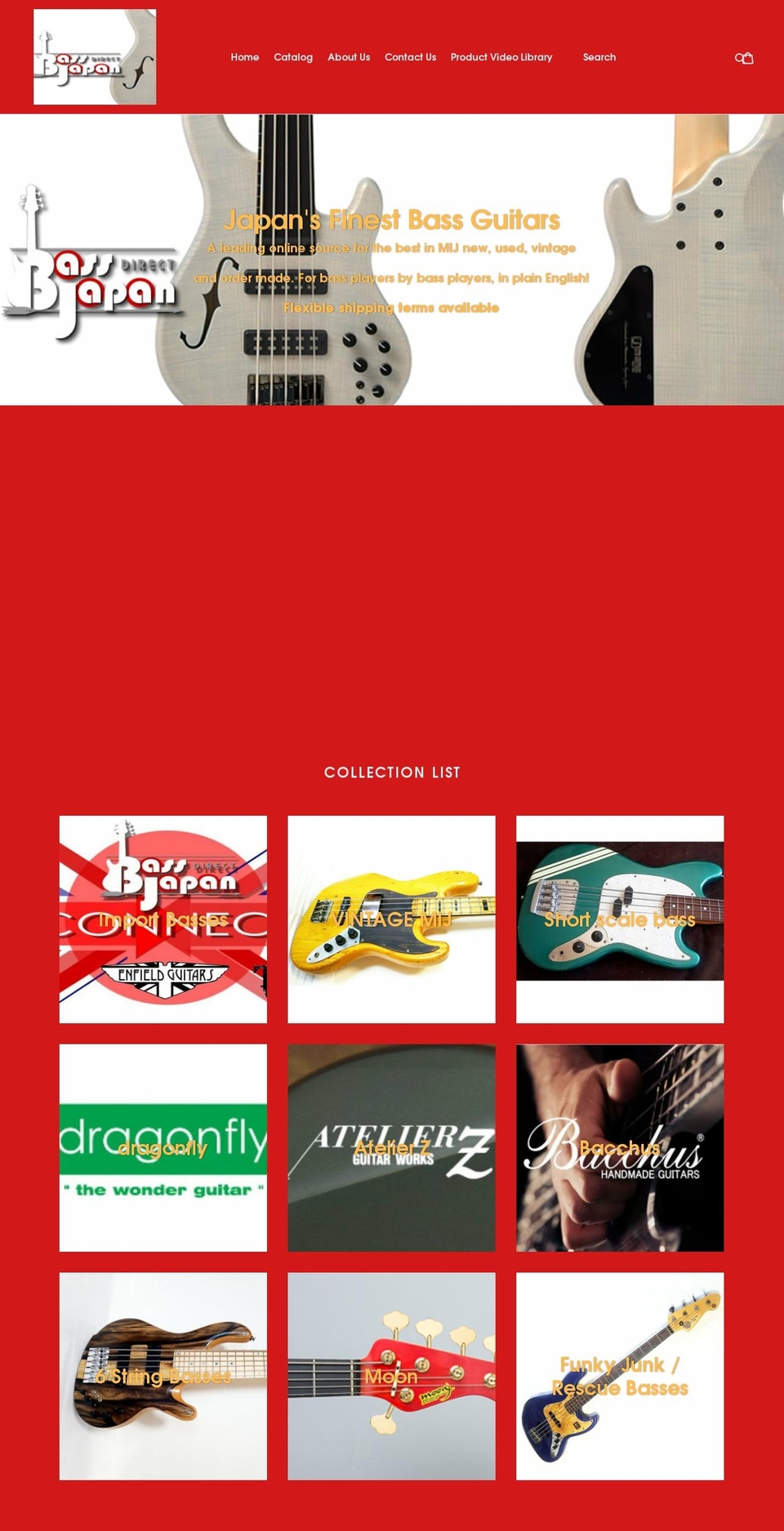 bassjapandirect.myshopify.com shopify website screenshot