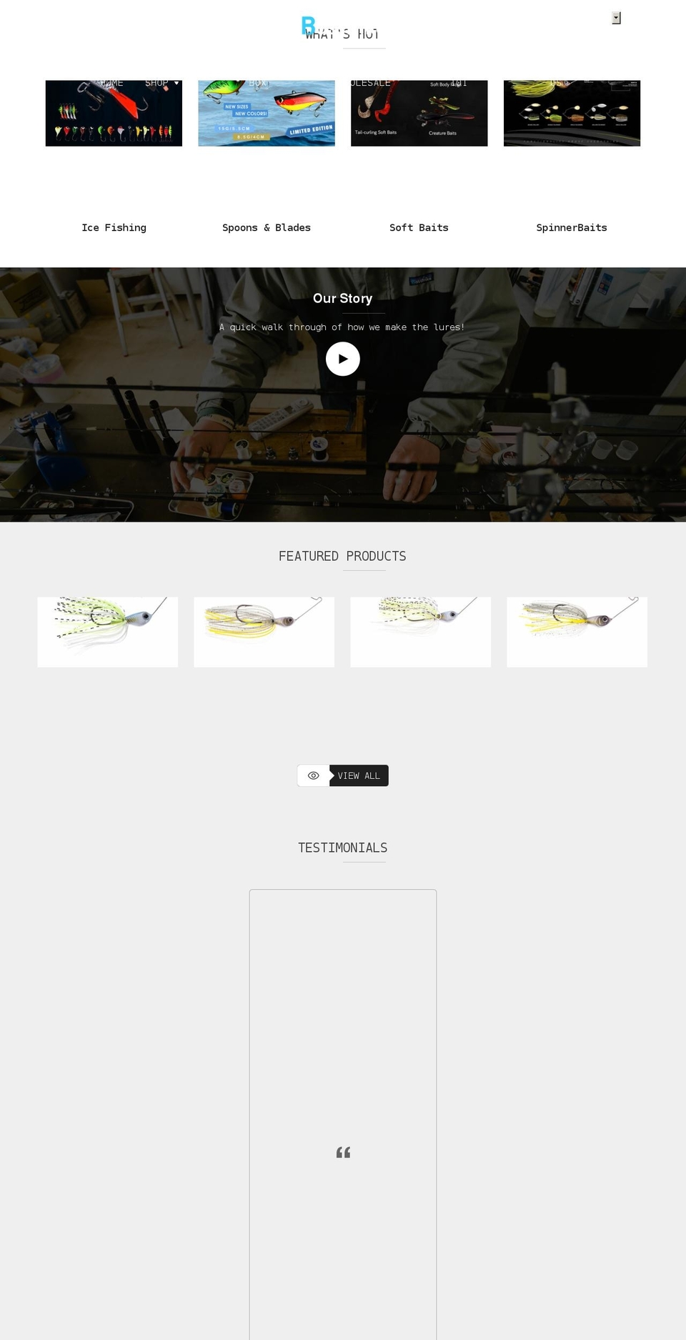 basstrike.com shopify website screenshot