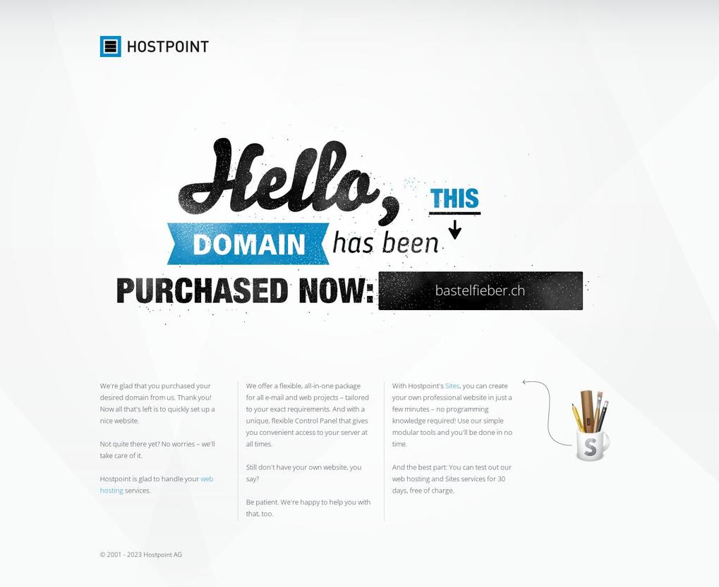 bastelfieber.ch shopify website screenshot