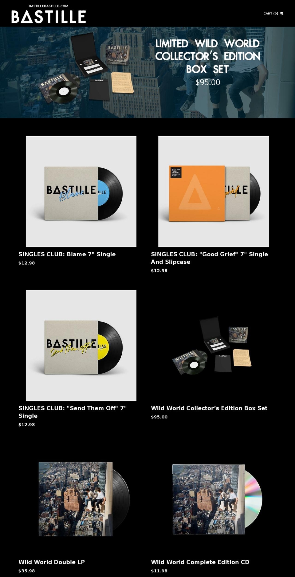 bastillebastilleshop.com shopify website screenshot