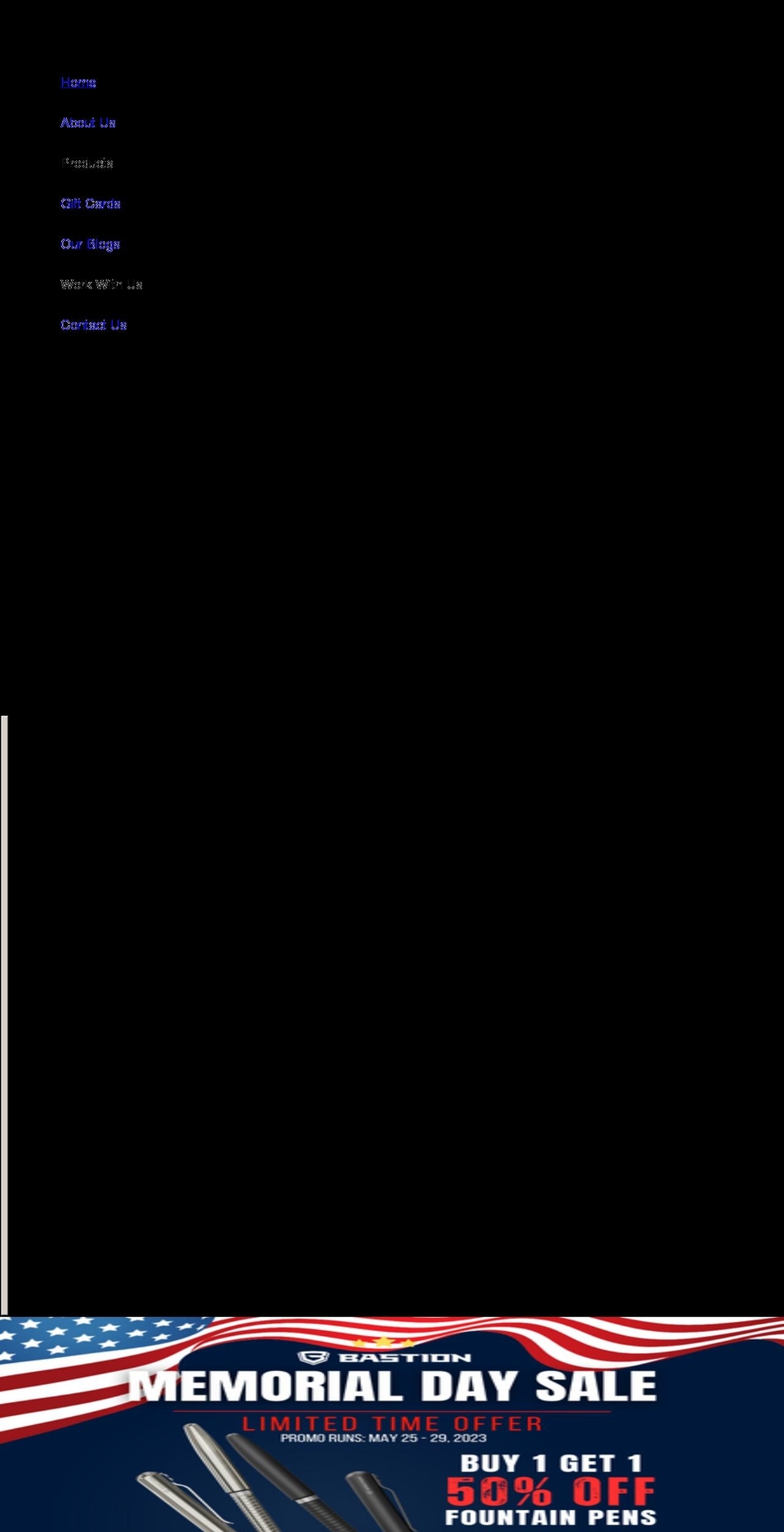 bastionboltactionpen.com shopify website screenshot