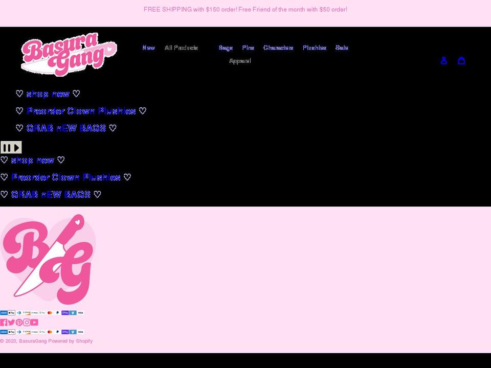 basuragang.com shopify website screenshot