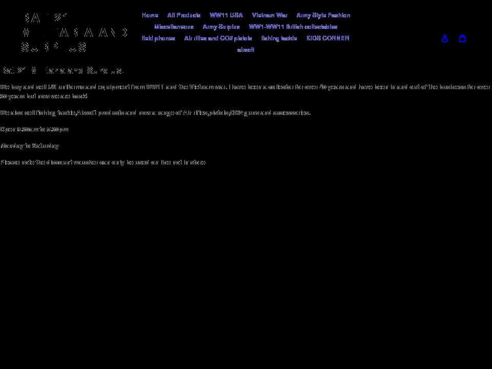 bat21militaria.com shopify website screenshot