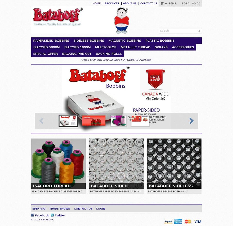 bataboff.com shopify website screenshot