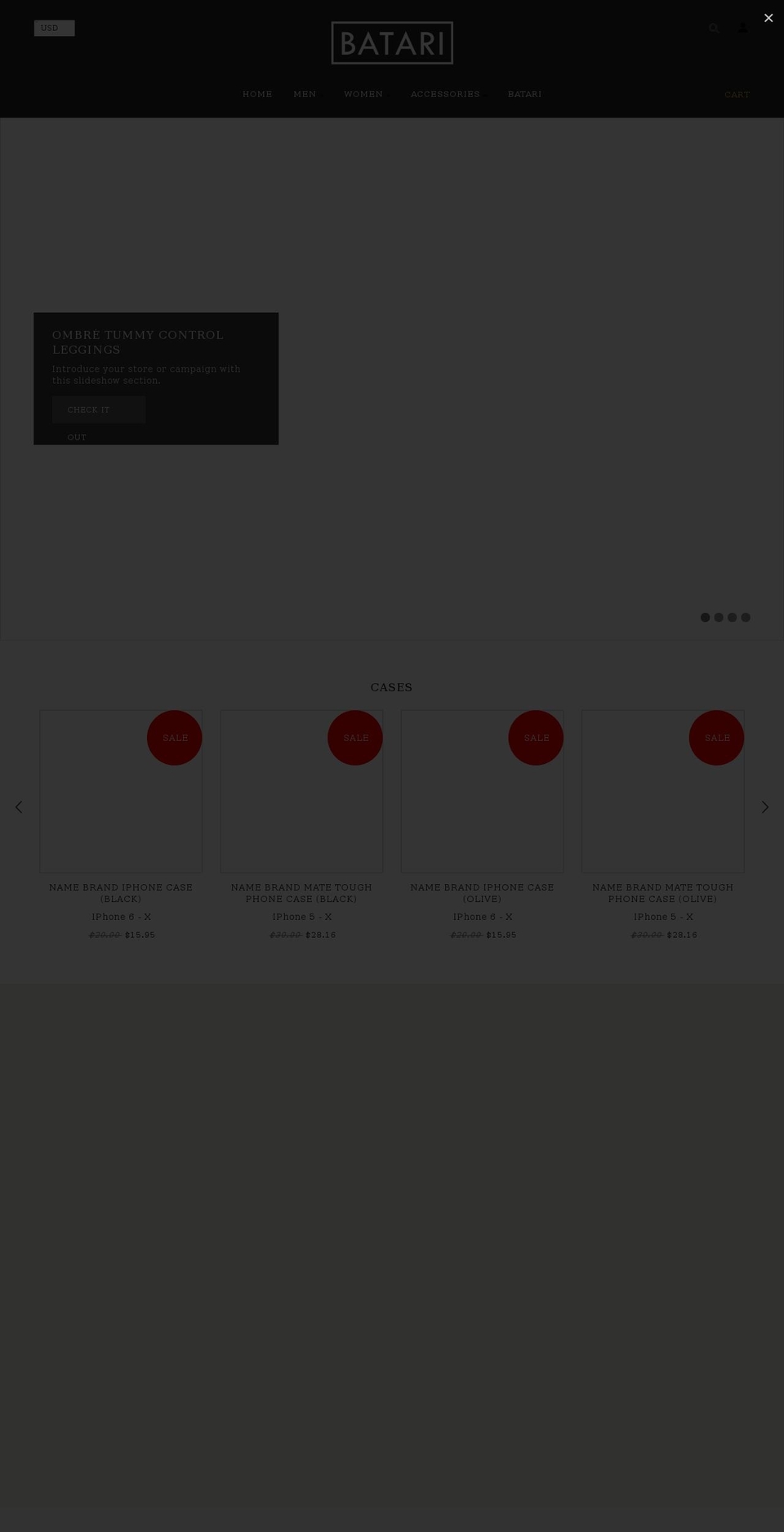 batariclo.com — Shopify storefront screenshot