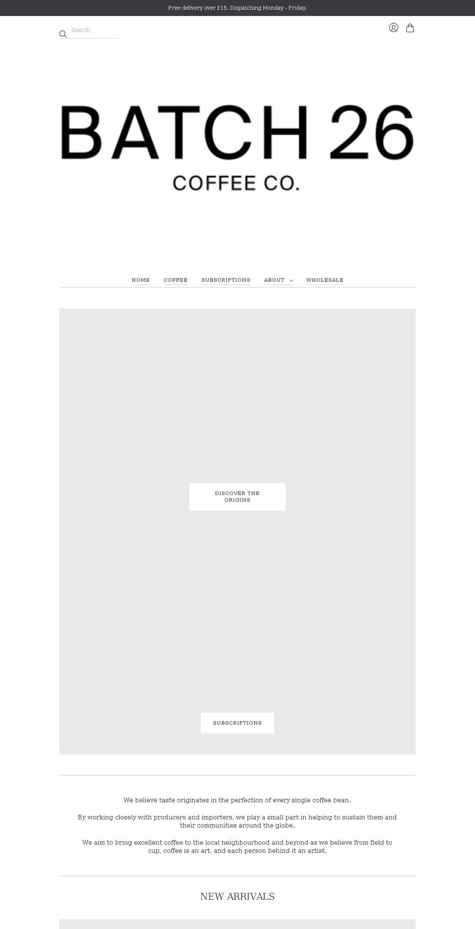 batch26.com shopify website screenshot