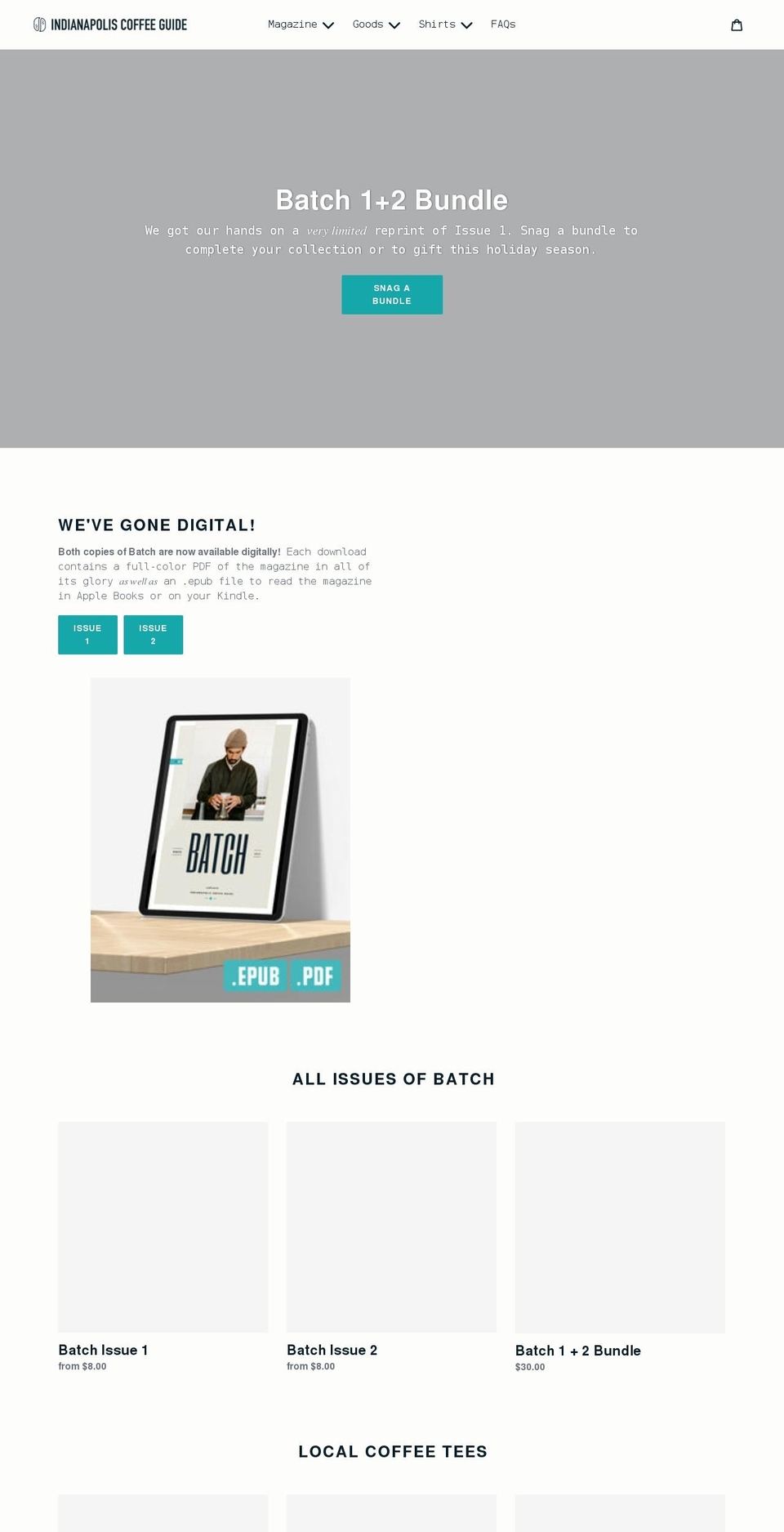 batchmag.com shopify website screenshot