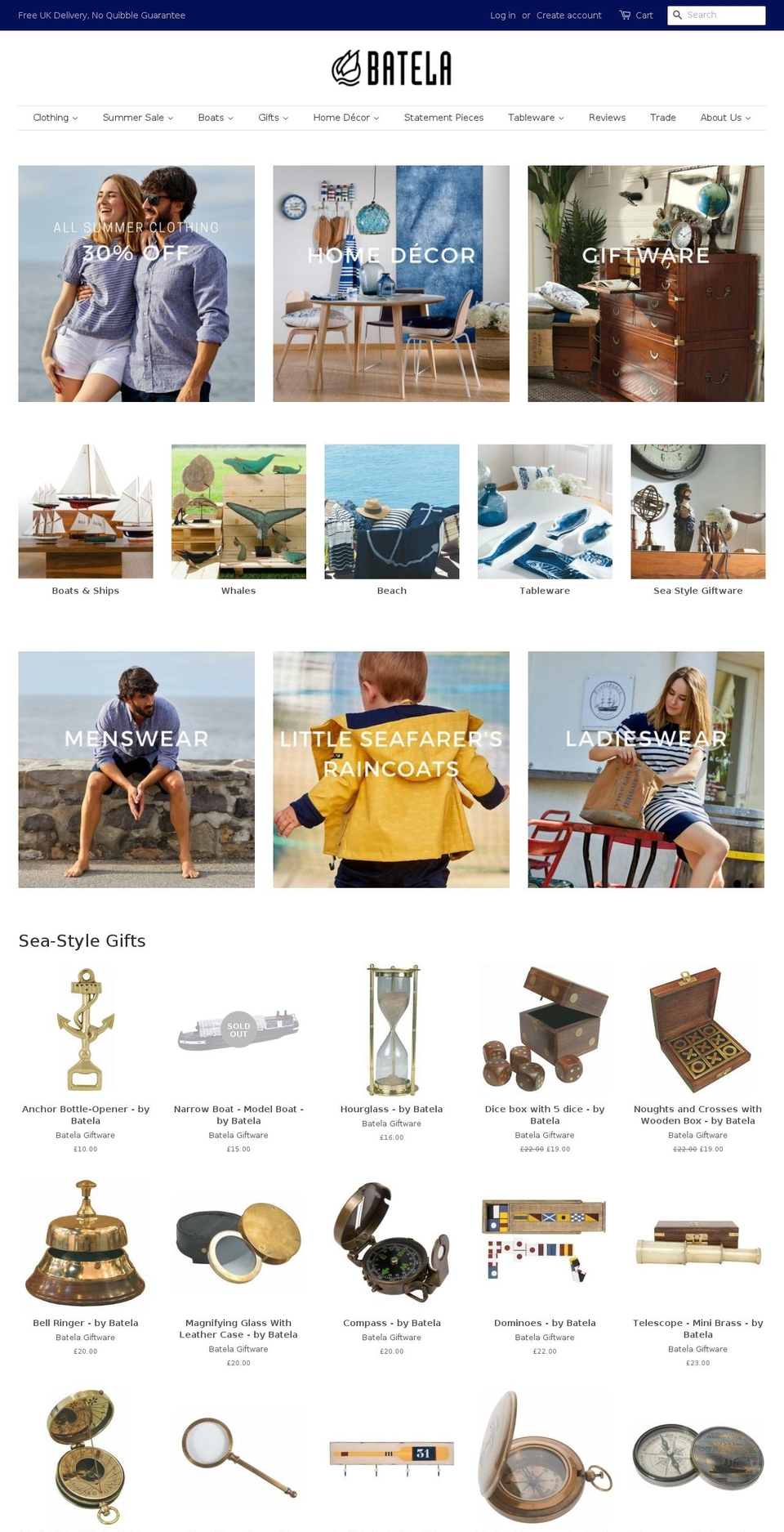 batelauk.com — Shopify storefront screenshot