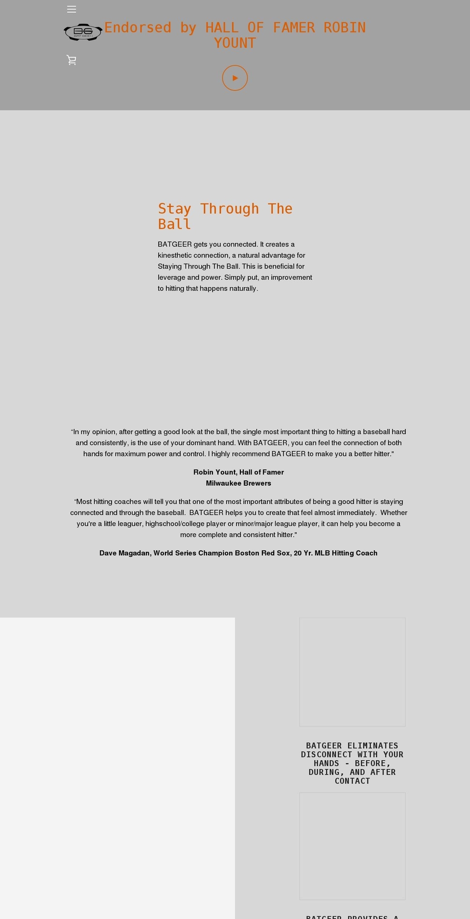 batgeer.com shopify website screenshot