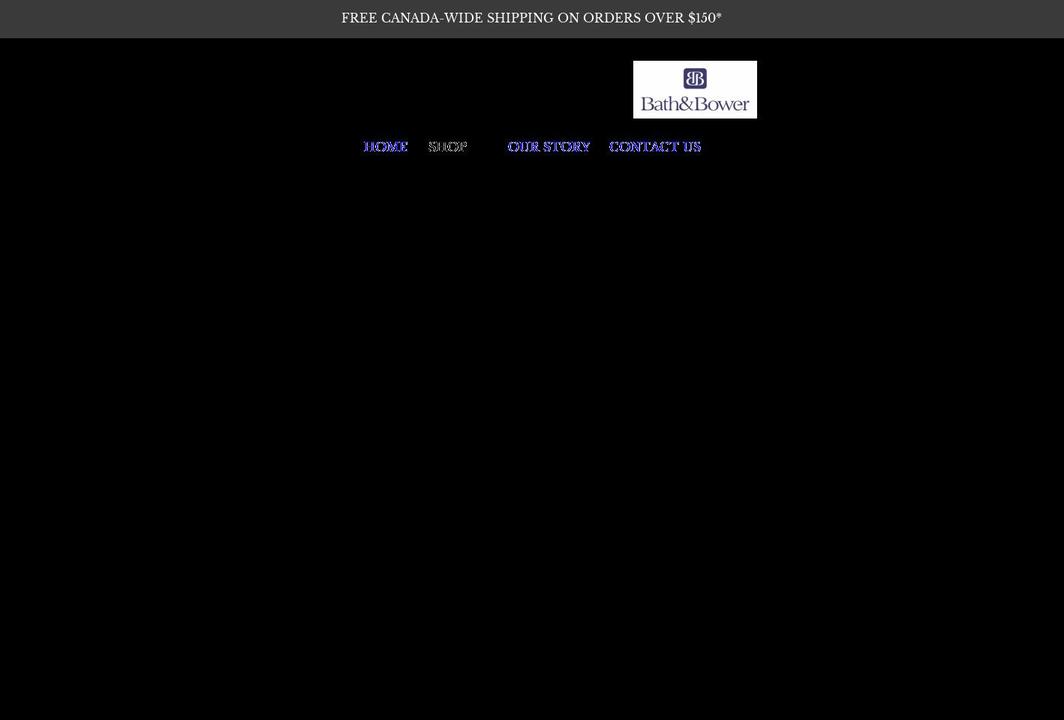 bathandbower.ca shopify website screenshot