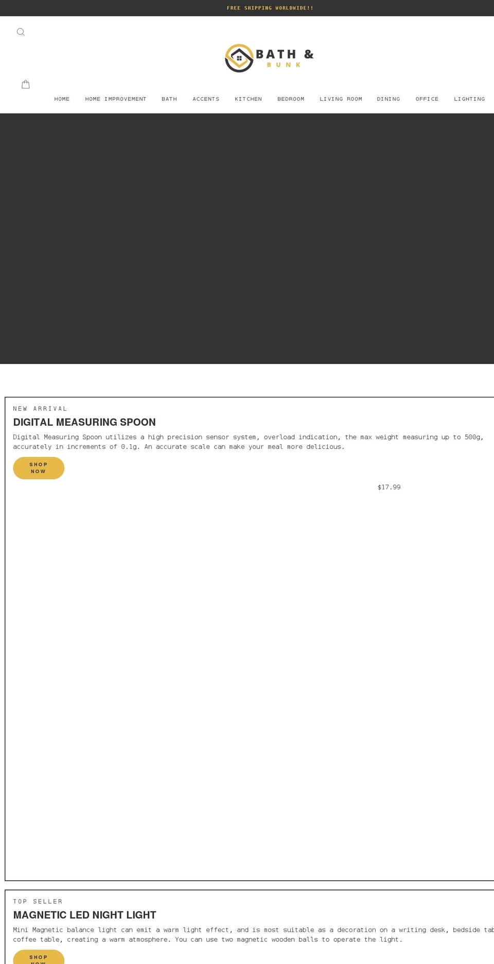 bathandbunk.com shopify website screenshot