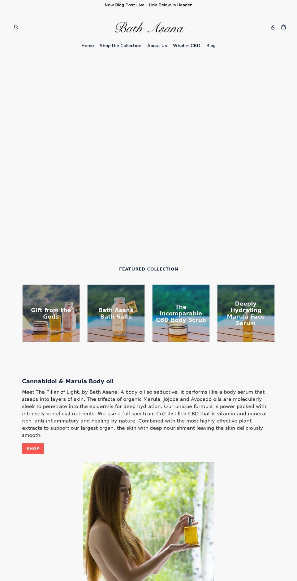 bathasana.com — Shopify storefront screenshot