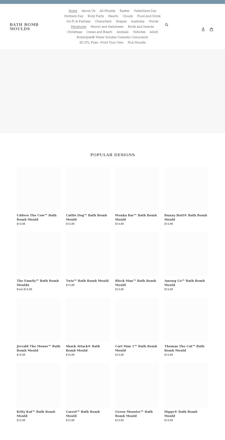 bathbombmoulds.com shopify website screenshot