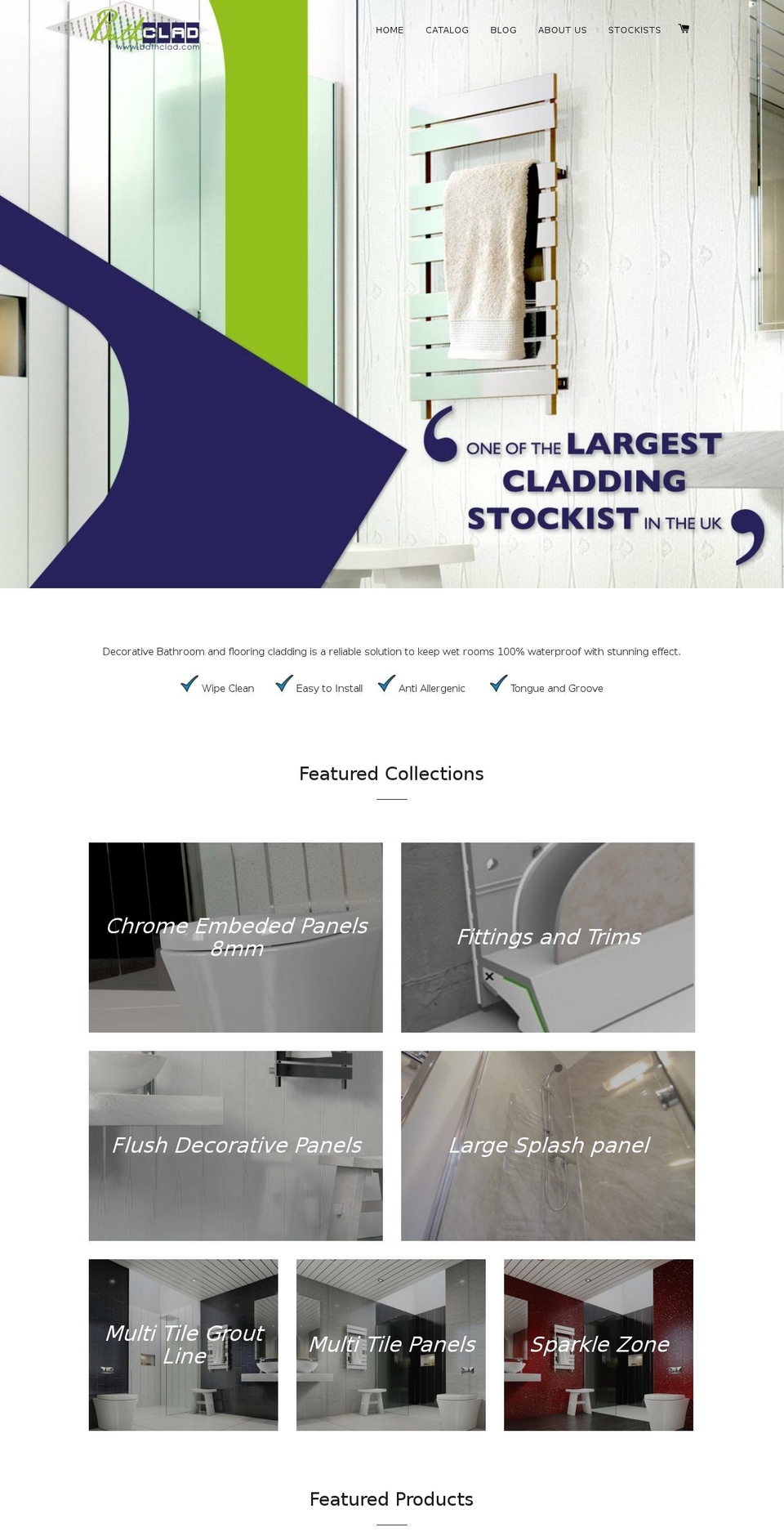 bathclad.com shopify website screenshot