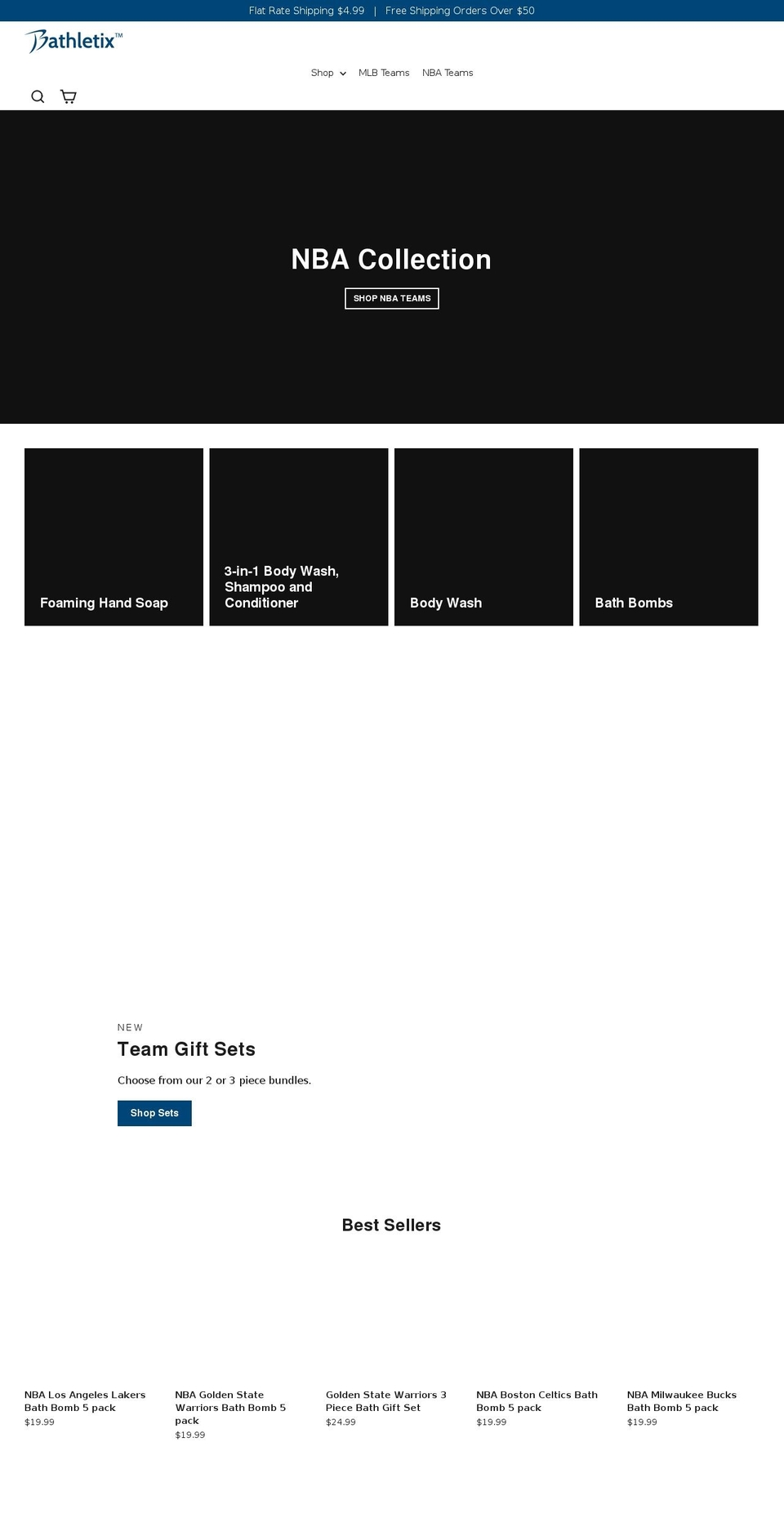 bathletix.com — Shopify storefront screenshot
