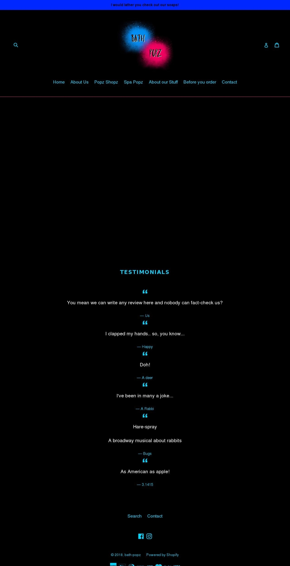 bathpopz.com — Shopify storefront screenshot