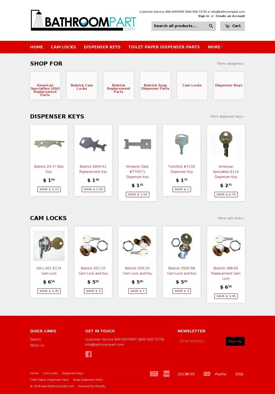 bathroompart.com — Shopify storefront screenshot