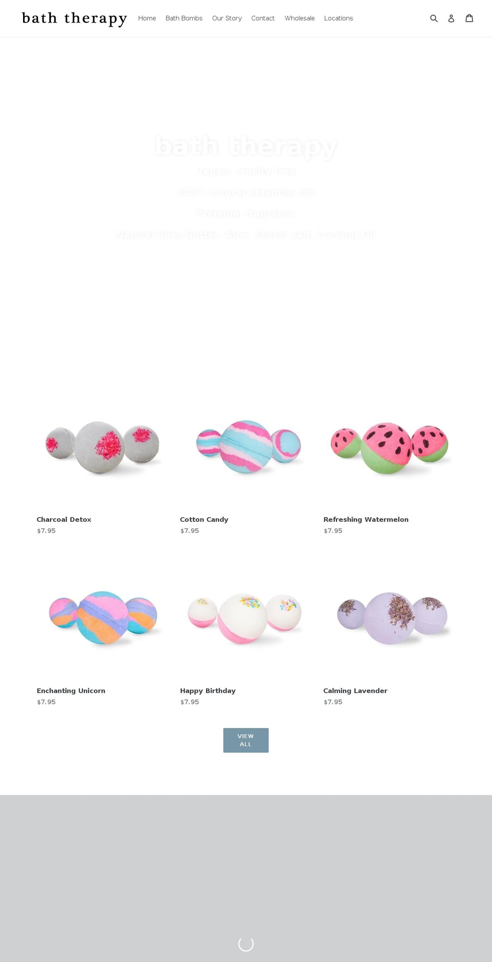 baththerapyco.com — Shopify storefront screenshot