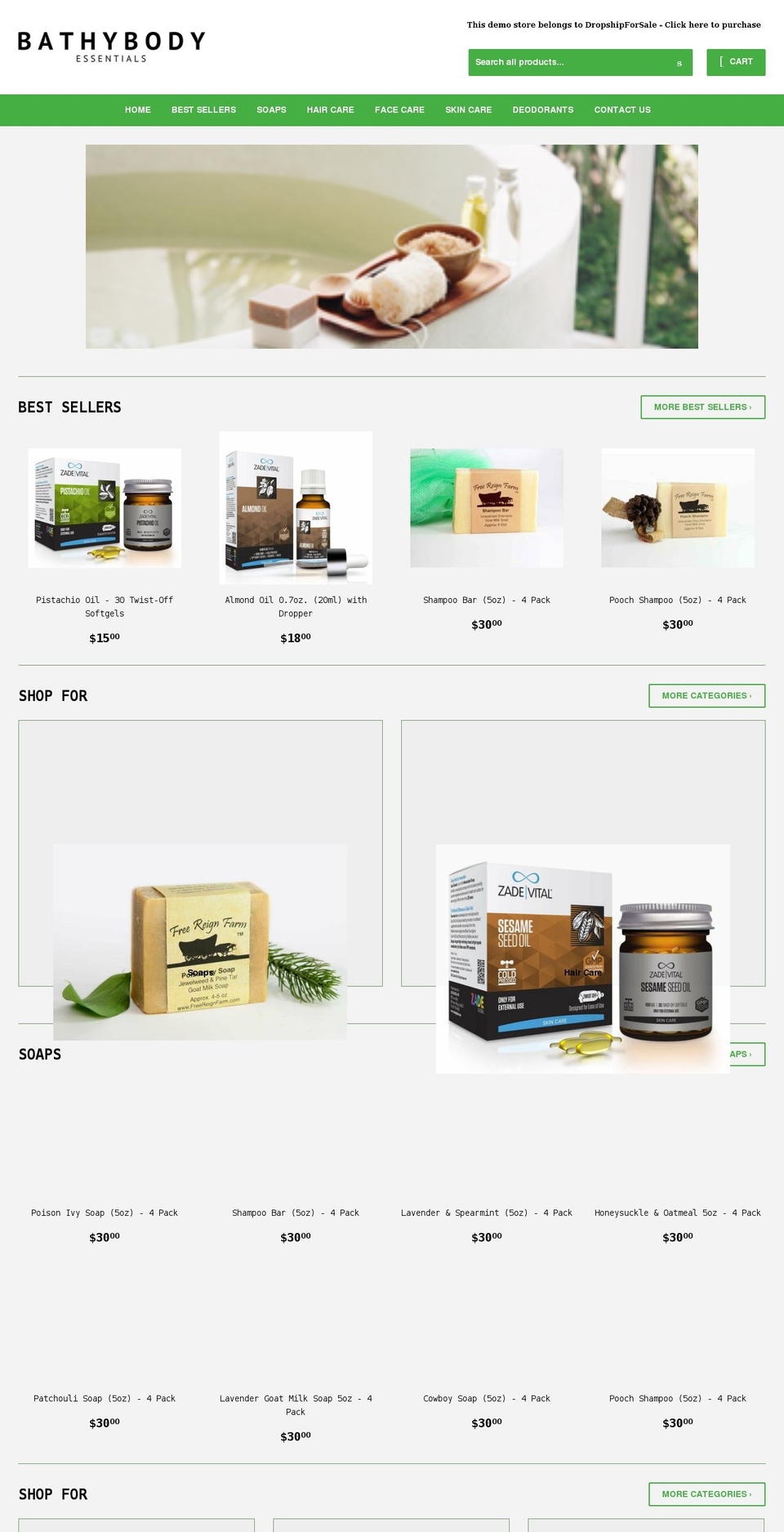bathybody.com shopify website screenshot