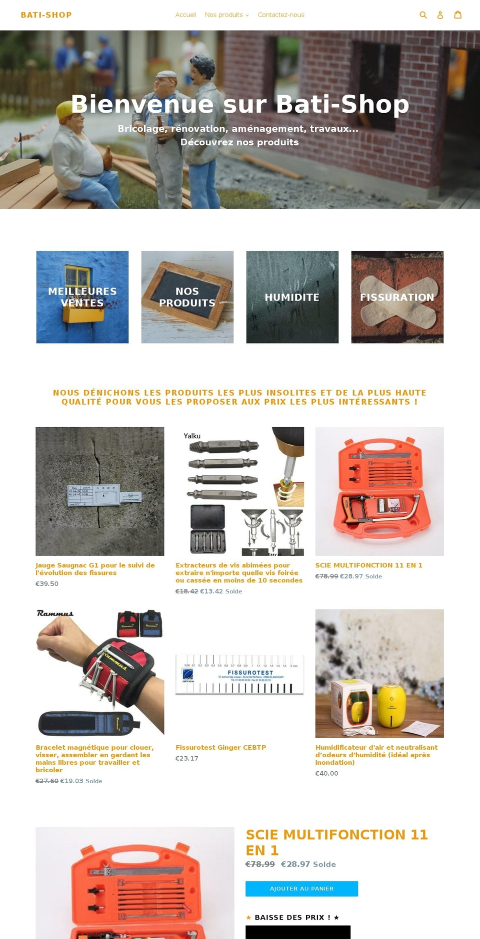 bati-shop.com — Shopify storefront screenshot