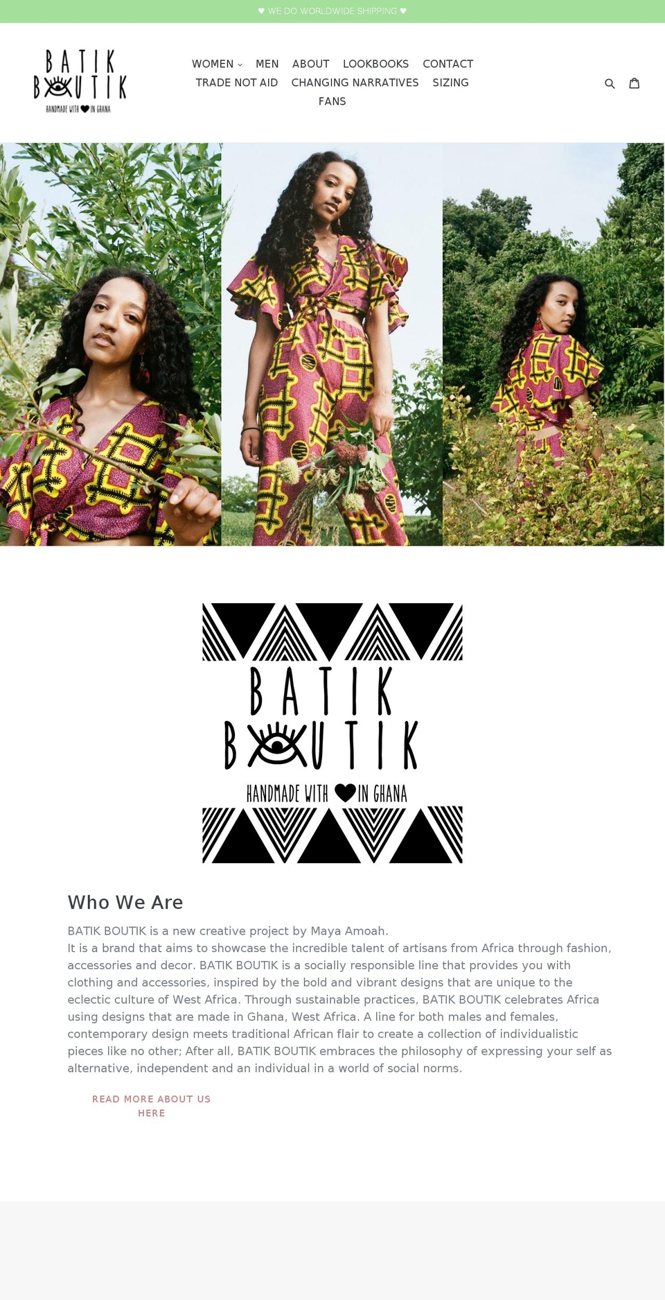 batikboutik.com shopify website screenshot