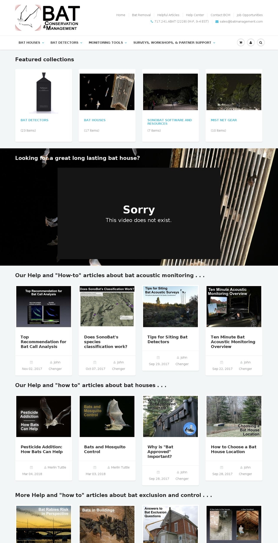 batmanagement.com — Shopify storefront screenshot