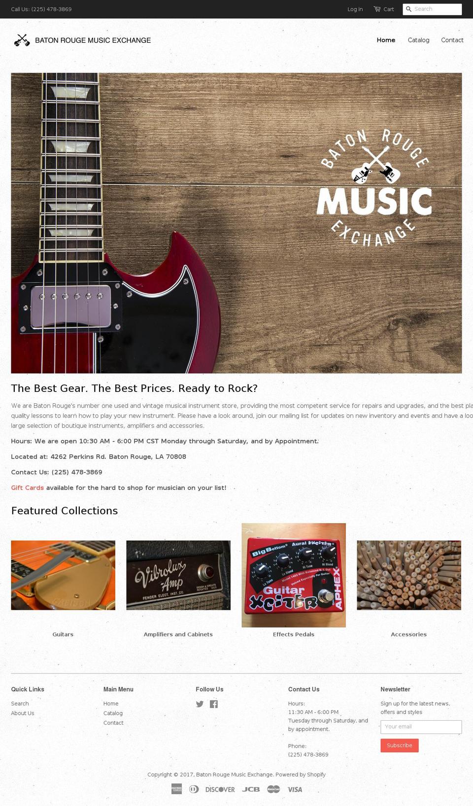 batonrougemusicexchange.info shopify website screenshot