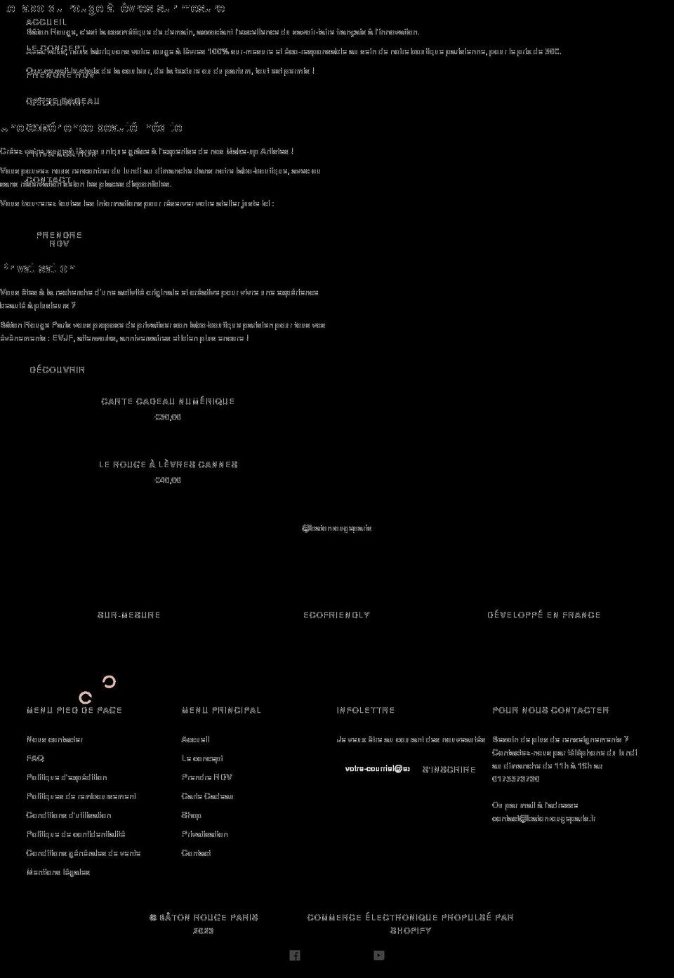 batonrougeparis.com shopify website screenshot