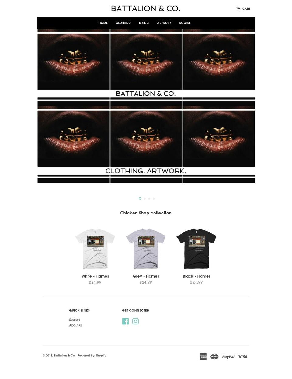 battalion-co.com shopify website screenshot