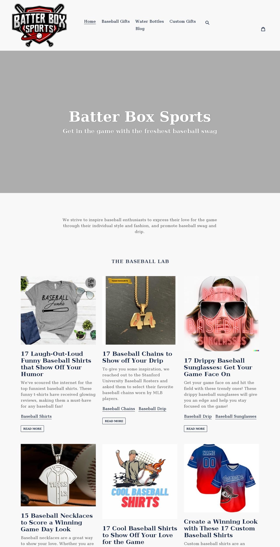 batterboxsports.com shopify website screenshot