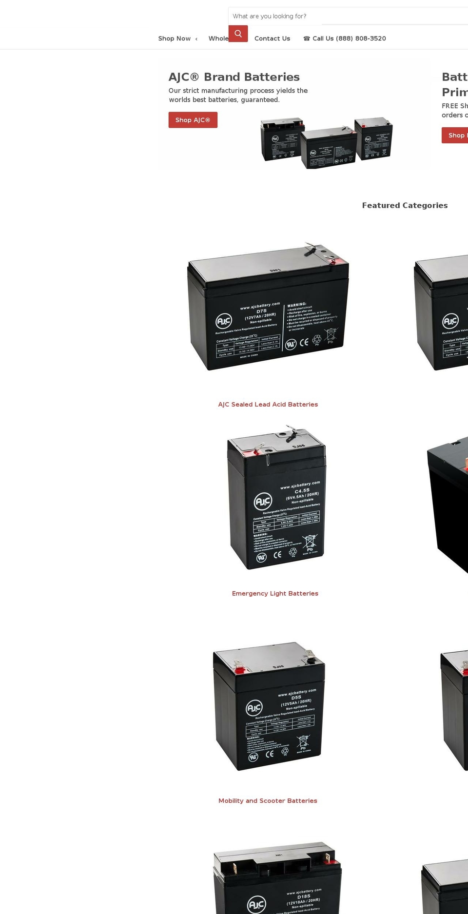 batteryclerk-canada.myshopify.com shopify website screenshot