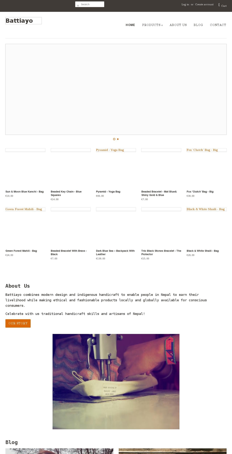 battiayo.com shopify website screenshot