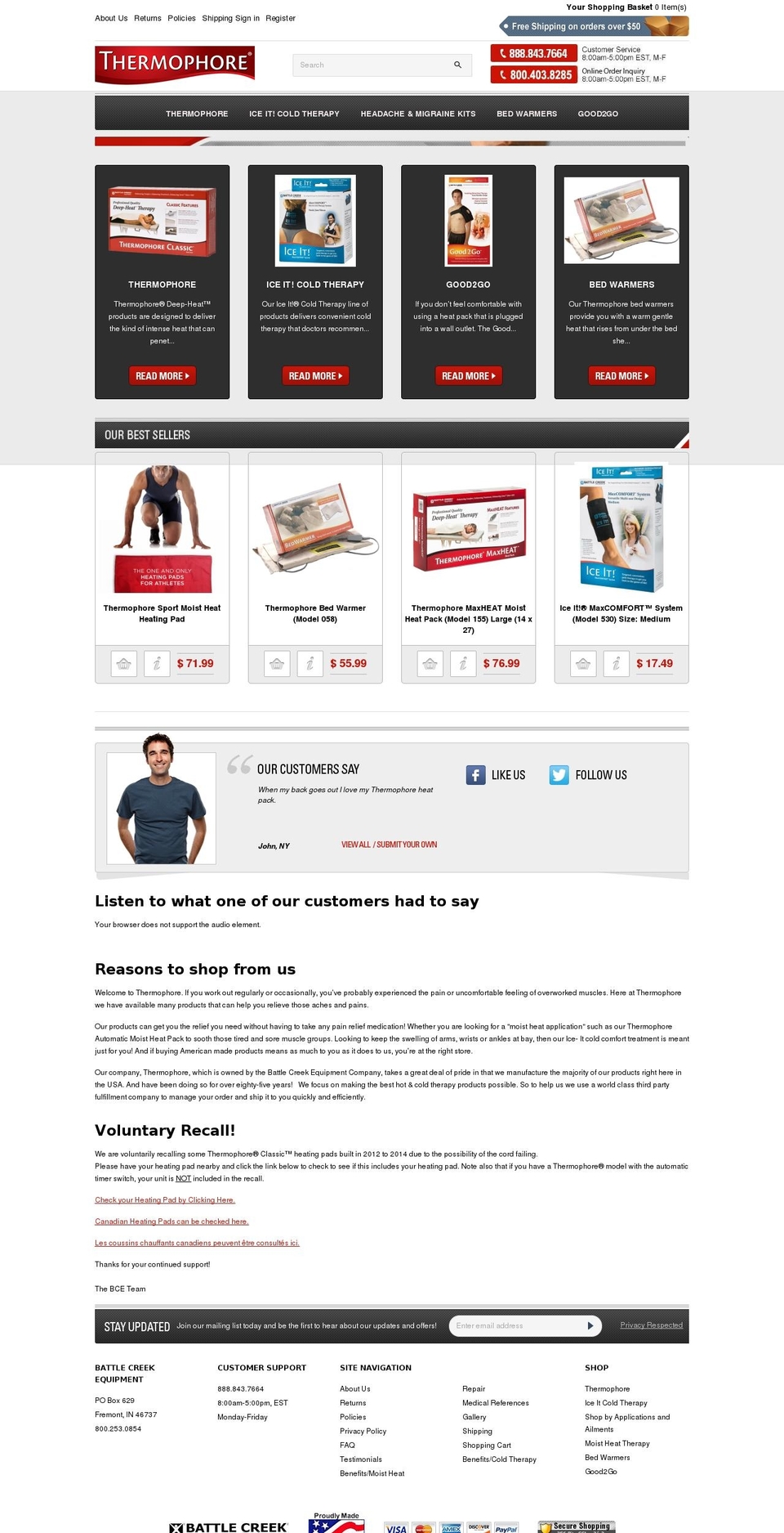 10-jul-2018-Black Arrow Shopify theme site example battlecreekbedwarmer.com