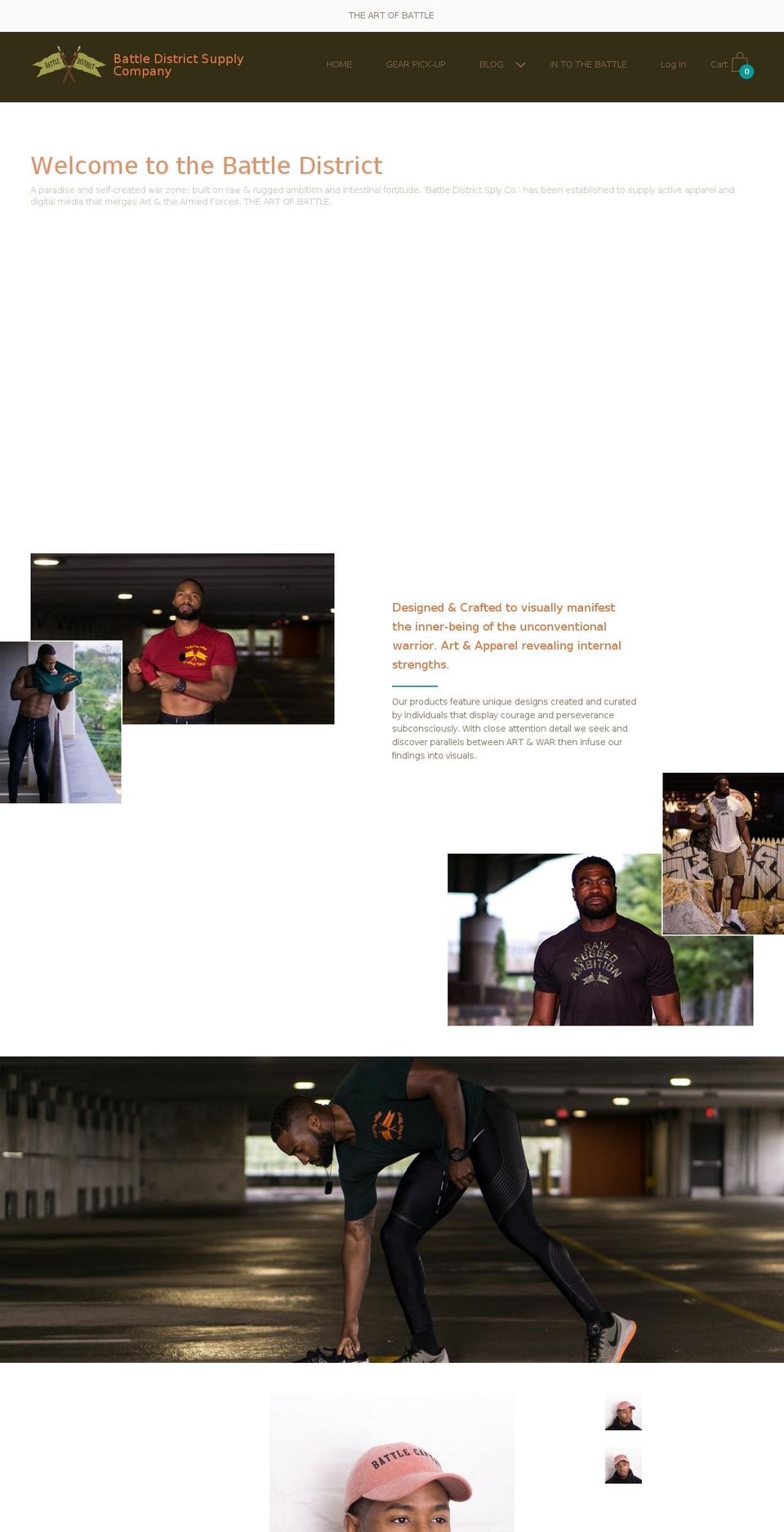 battledistrict.com shopify website screenshot