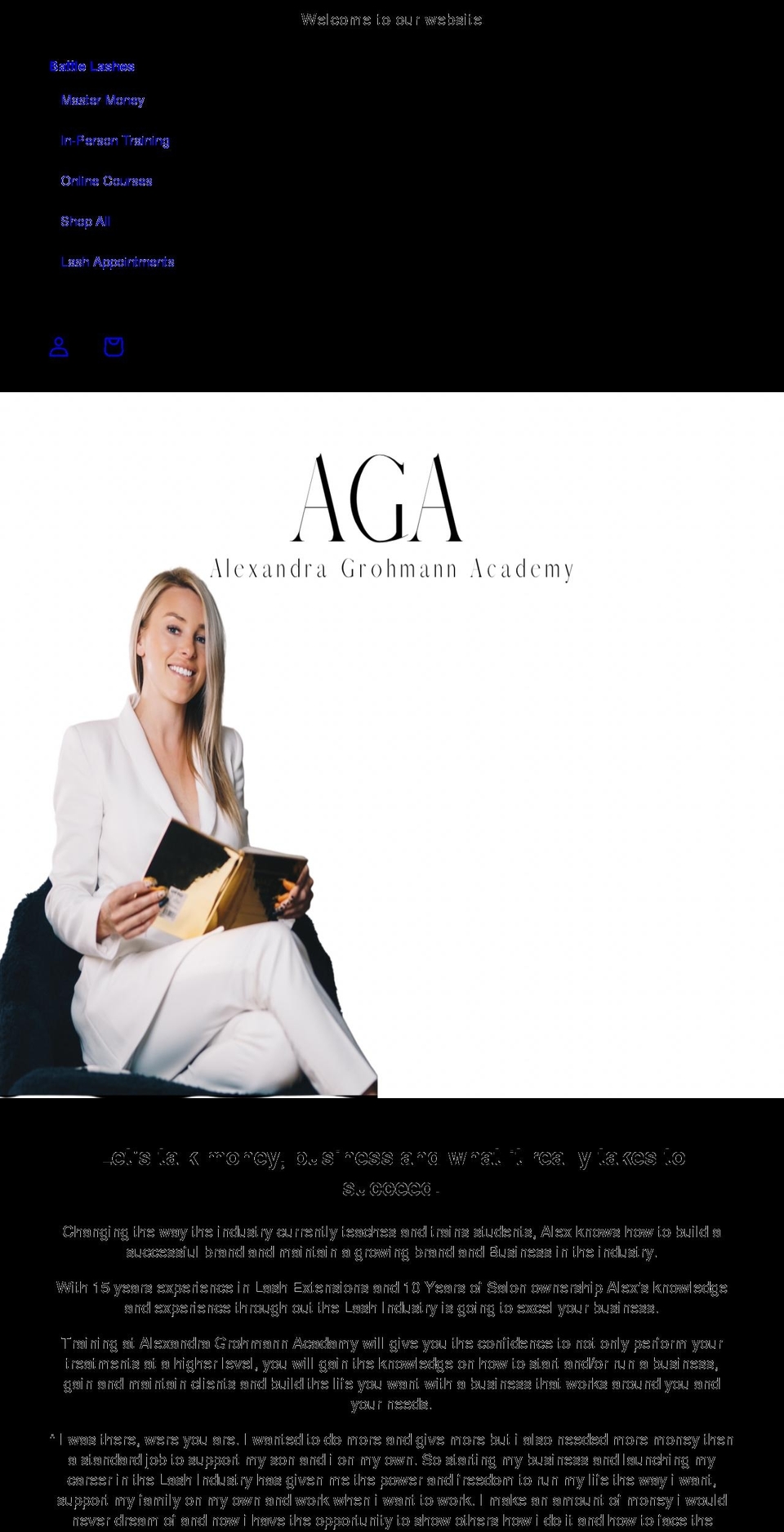 battlelashes.com shopify website screenshot