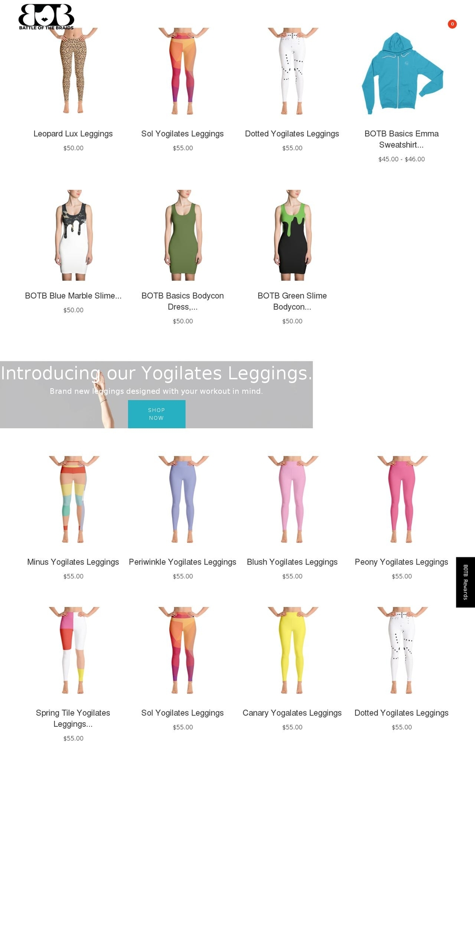 battleofthebraids.com shopify website screenshot