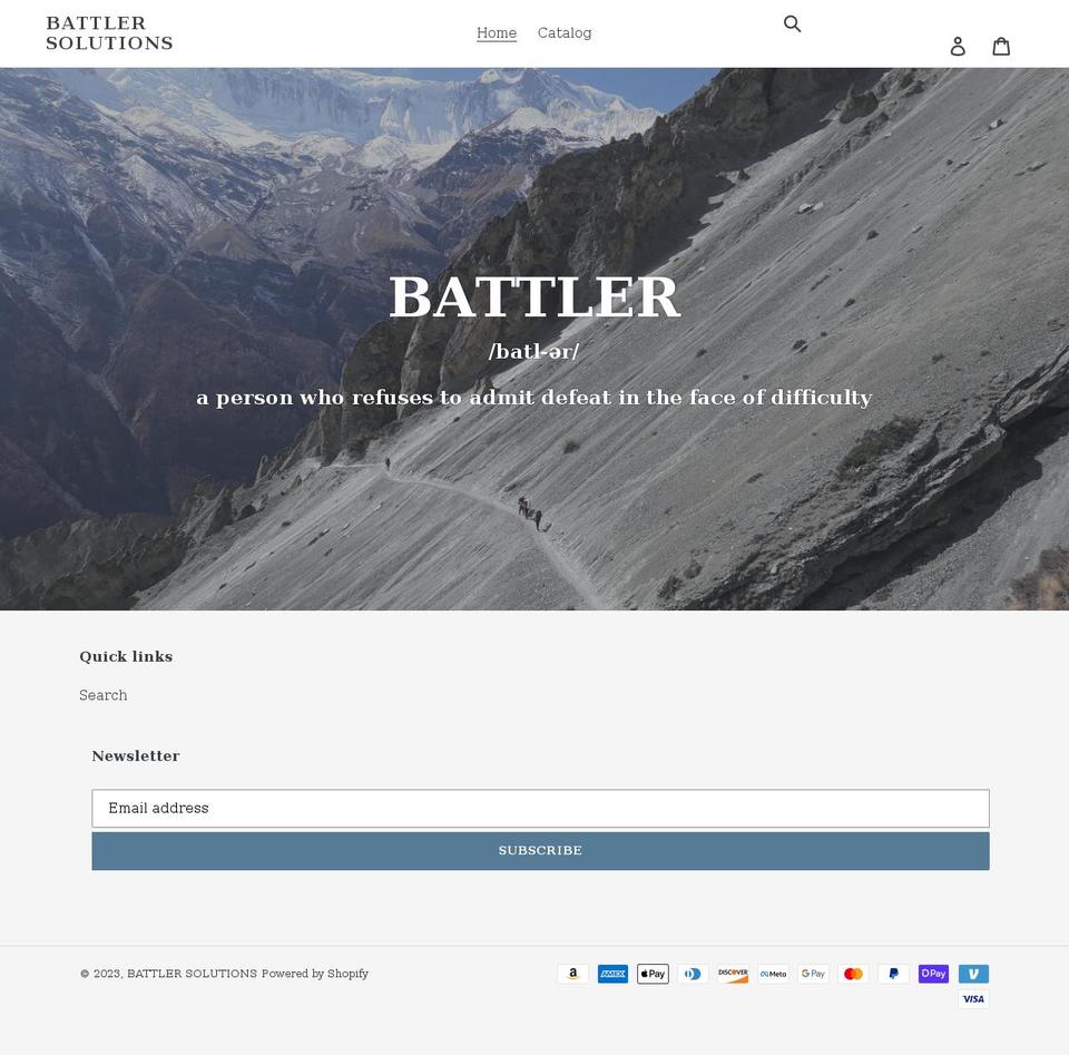 battlersolutions.com shopify website screenshot