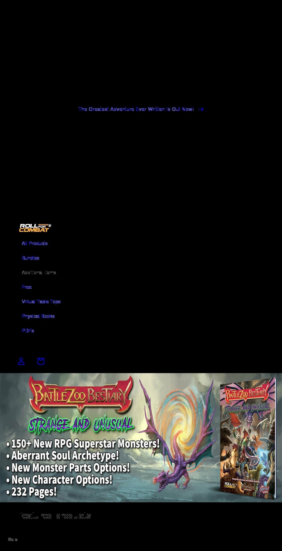 battlezoo.com shopify website screenshot