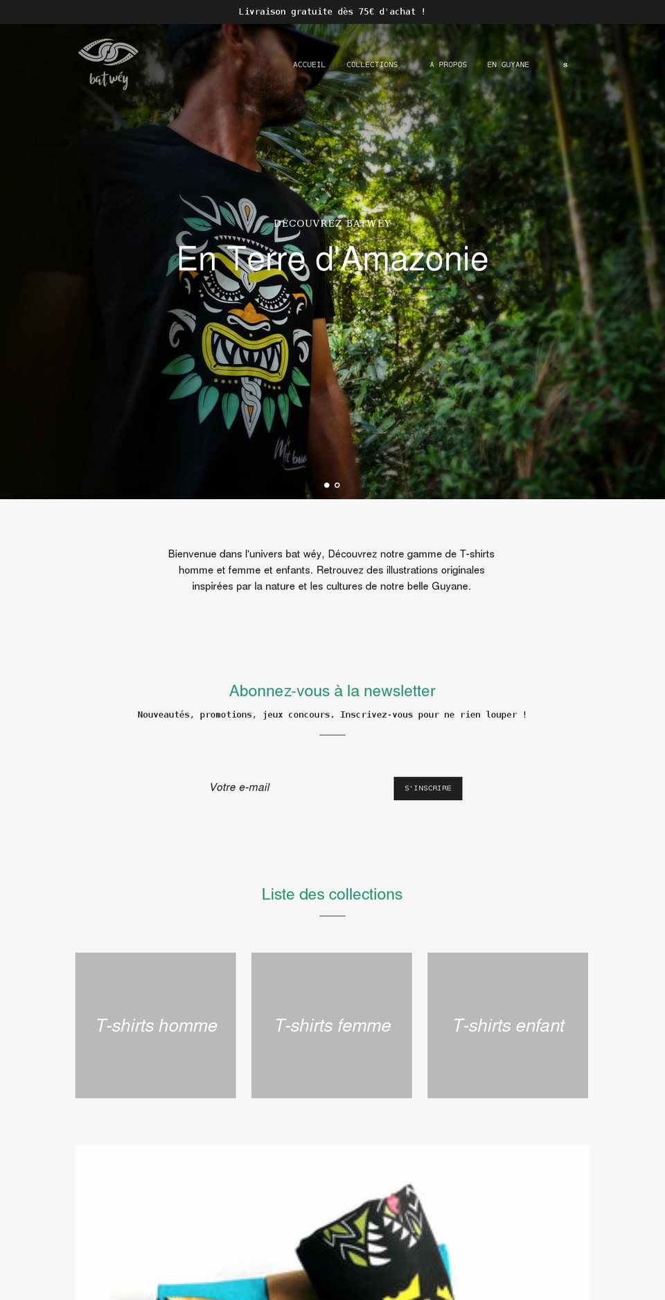 batwey.fr shopify website screenshot