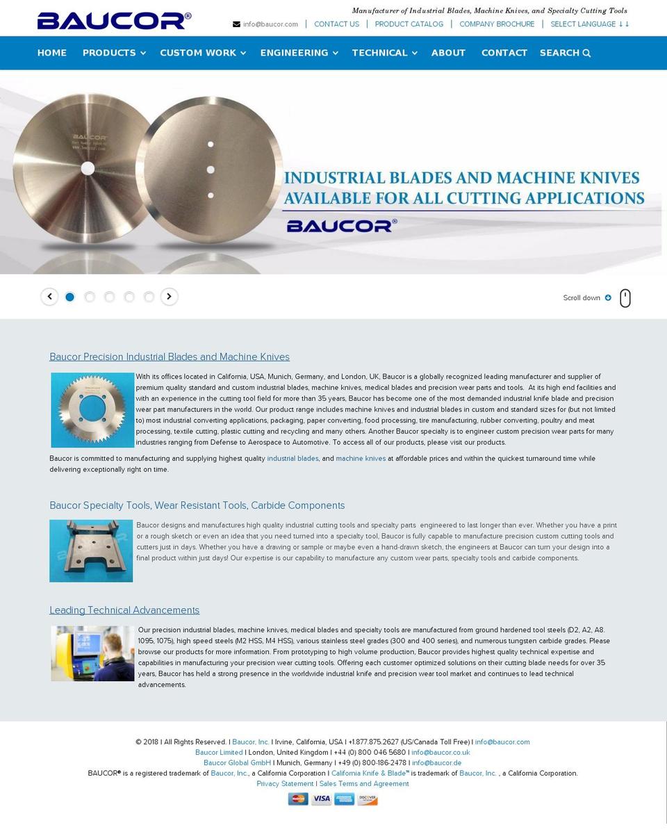 BAUCOR-US Shopify theme site example baucorknives.com