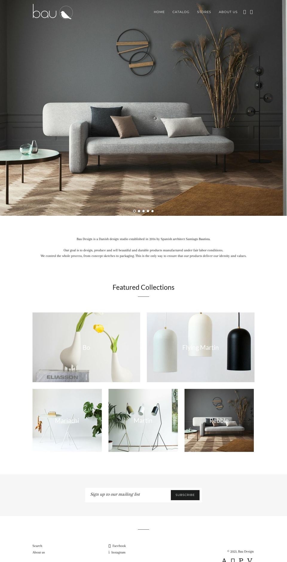 baudesign.dk shopify website screenshot