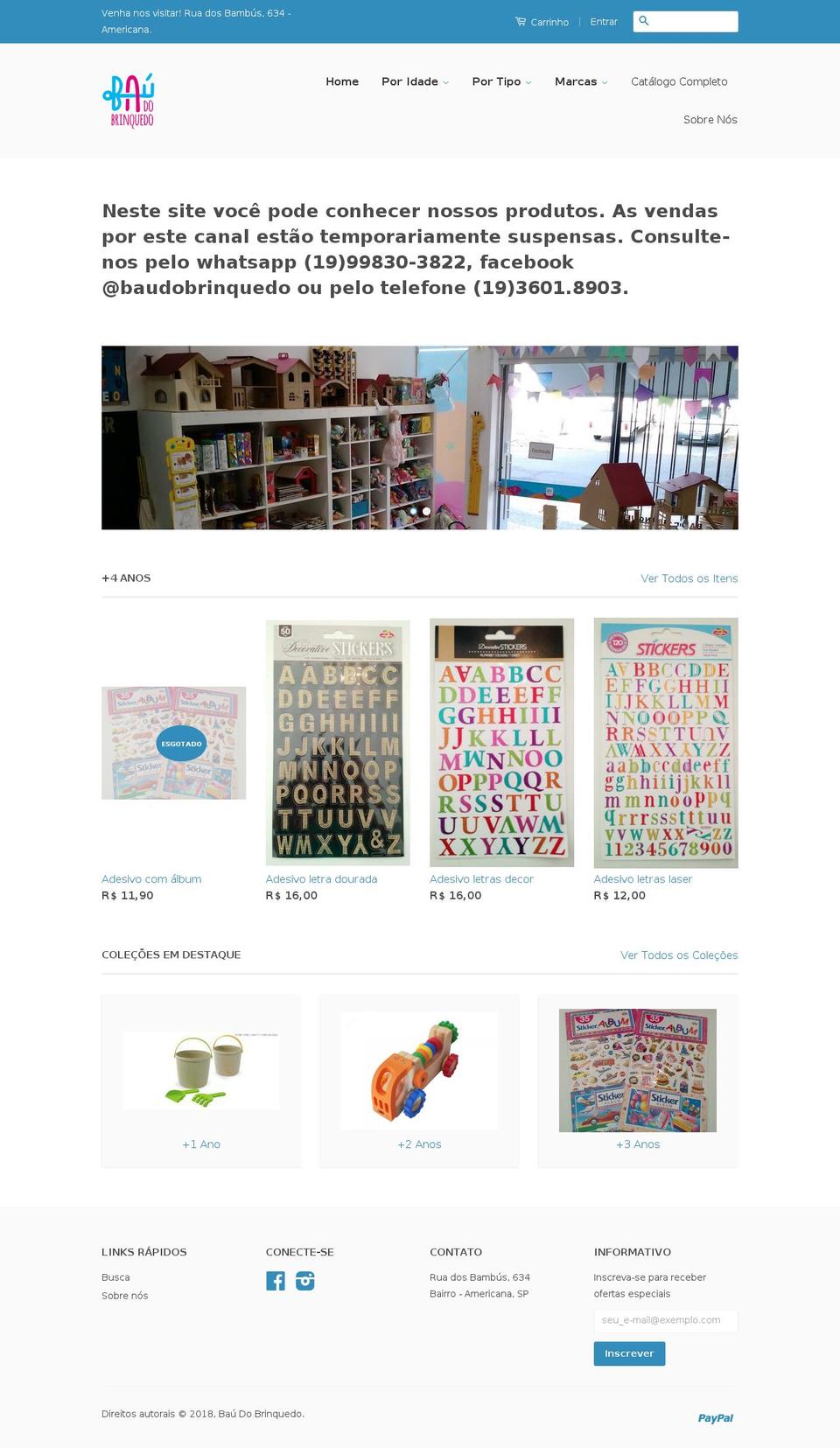 baudobrinquedo.com.br shopify website screenshot