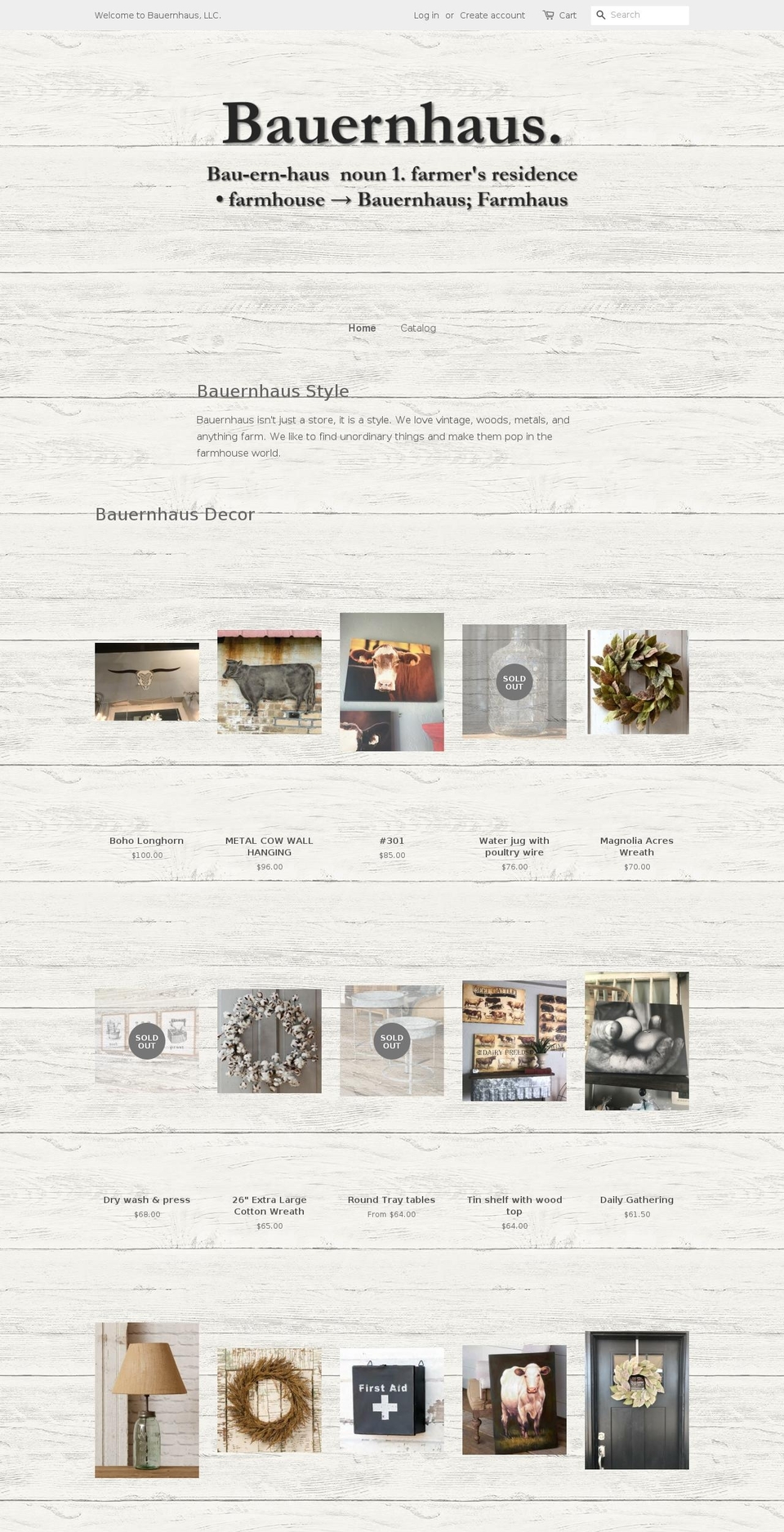 bauernhausdecorok.com — Shopify storefront screenshot