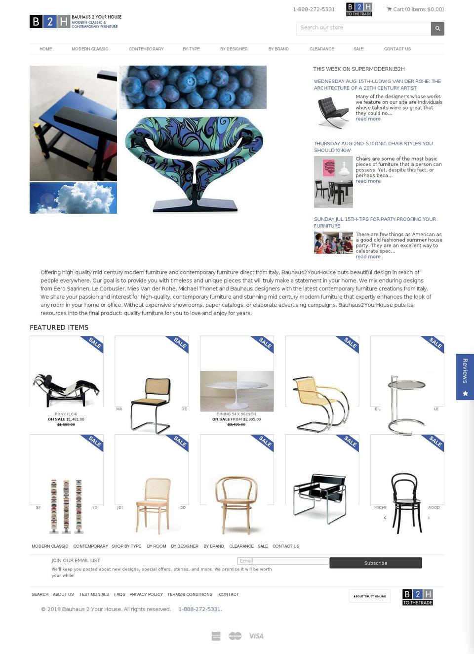 bauhaus2yourhouse.net shopify website screenshot